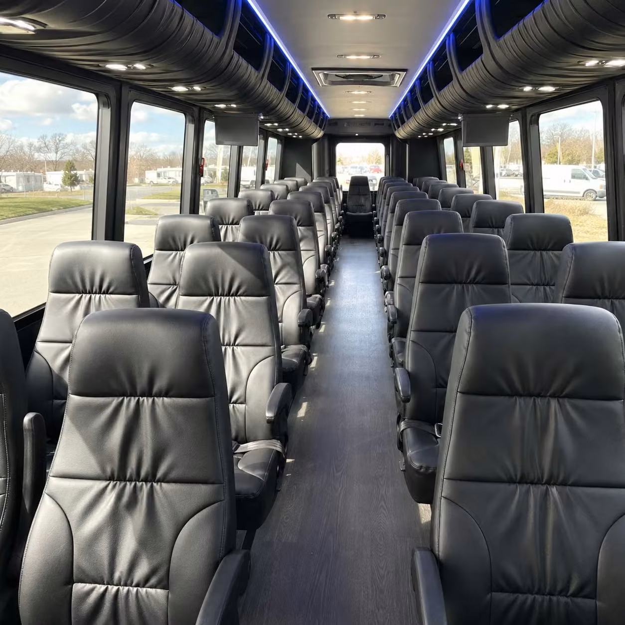 28 passenger minibus interior