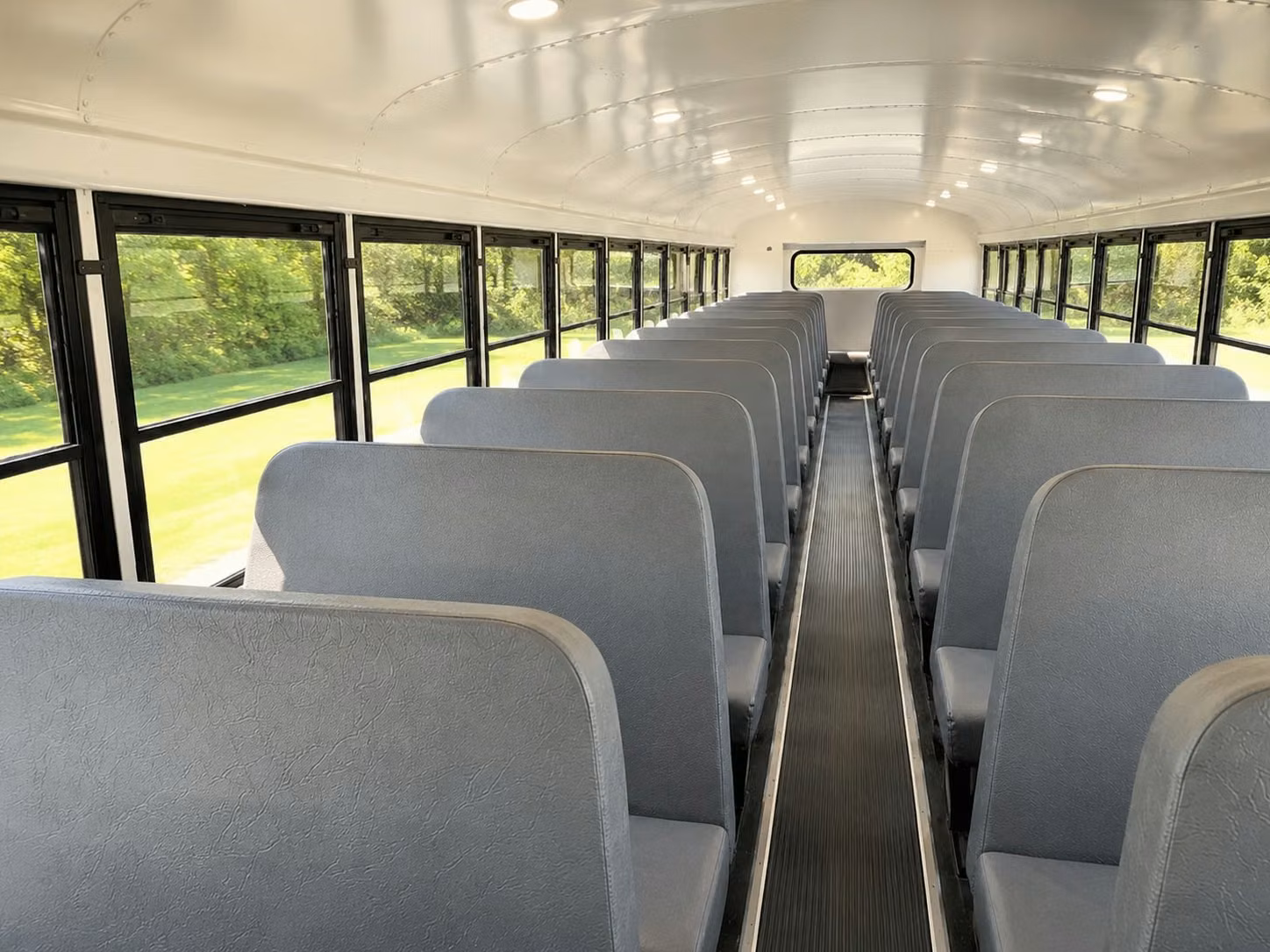 school bus inside